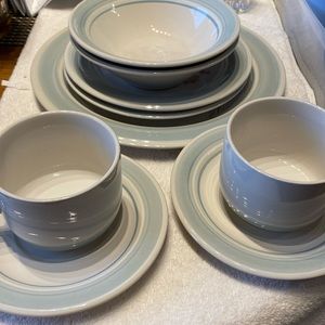 Vintage dinner ware. Stone ware. Impressions by Daniele. DW MW safe Japan